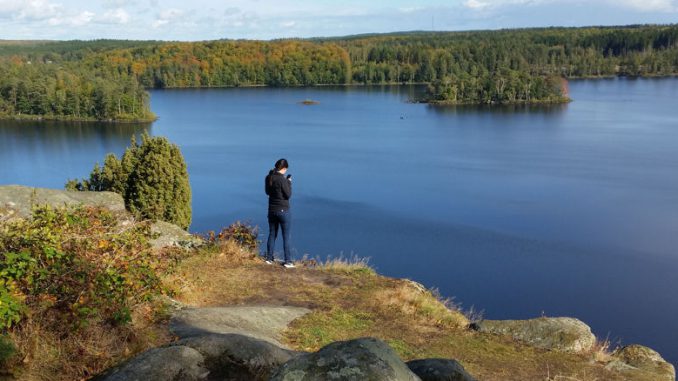 Blick auf den Orlunden-See.