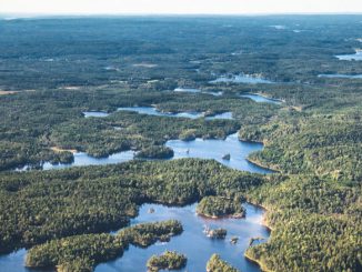 Schwedische Seenplatte.