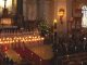 Ein Luciafest in einer schwedischen Kirche.