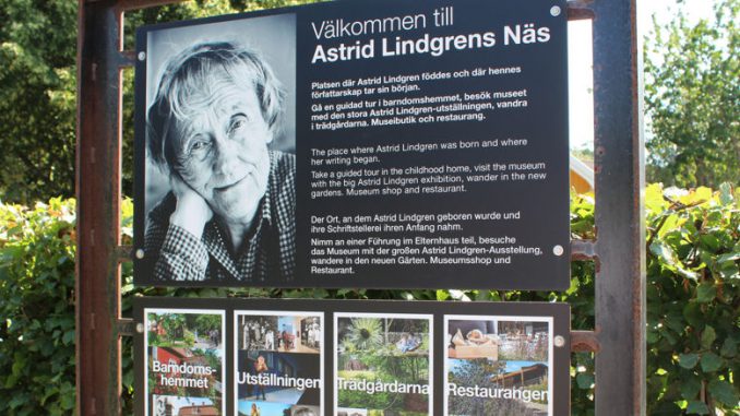 Der Eingang zum Astrid Lindgrens Näs