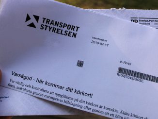 Brief vom Transportstryrelsen