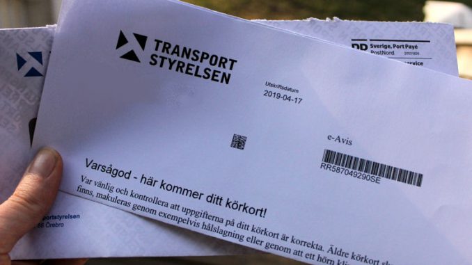 Brief vom Transportstryrelsen