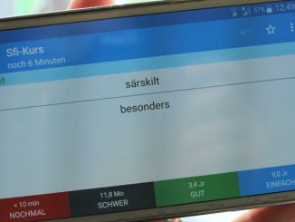 Schwedisch lernen mit der Anki-App für's Smartphone.