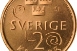 Das neue schwedische 2-Kronen-Stück