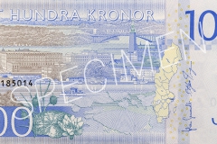 Der neue schwedische 100-Kronen-Schein Der neue schwedische 100-Kronen-Schein