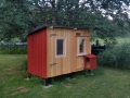 Keine Sauna, keine Stuga, sondern ein Hühnerstall. Langsam nimmt er Formen an.