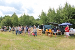 Hühnermarkt im schwedischen Domaryd.