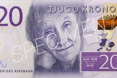 Der neue schwedische 20-Kronen-Schein